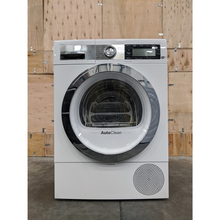 GRADE A3 - Bosch WTX88EH9GB Serie 8 9kg Freestanding Heat Pump Tumble Dryer - White