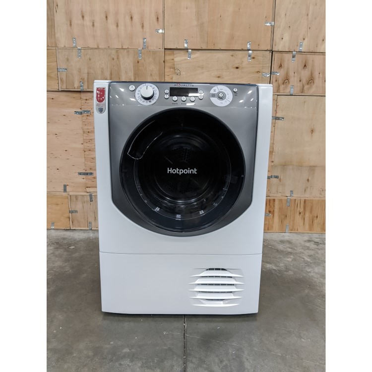 GRADE A3 - Hotpoint AQC9BF7E1 9kg Freestanding Condenser Tumble Dryer - White / Tungsten