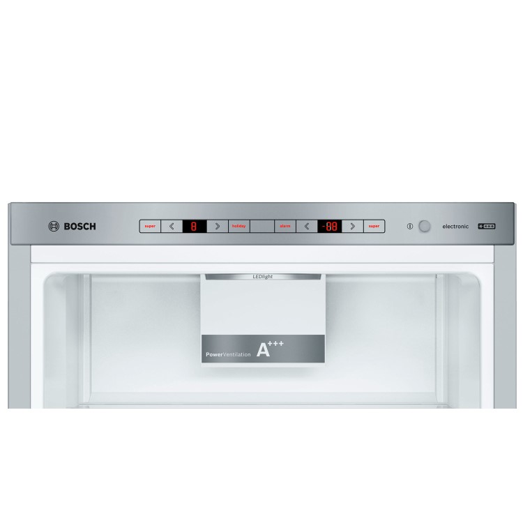 Bosch KGE49VI4AG 413 Litre Freestanding Fridge Freezer 60/40 Split A+++ Energy Rating 70cm Wide - Stainless Steel