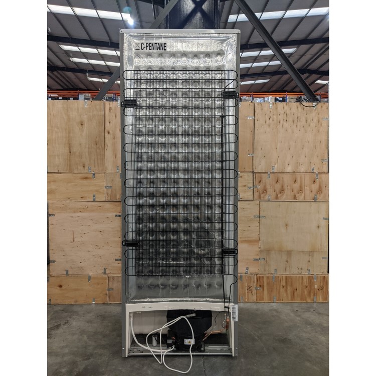 Refurbished HOTPOINT FFU4DX Quadrio 70cm Wide Frost Free Freestanding Fridge Freezer Stainless Steel