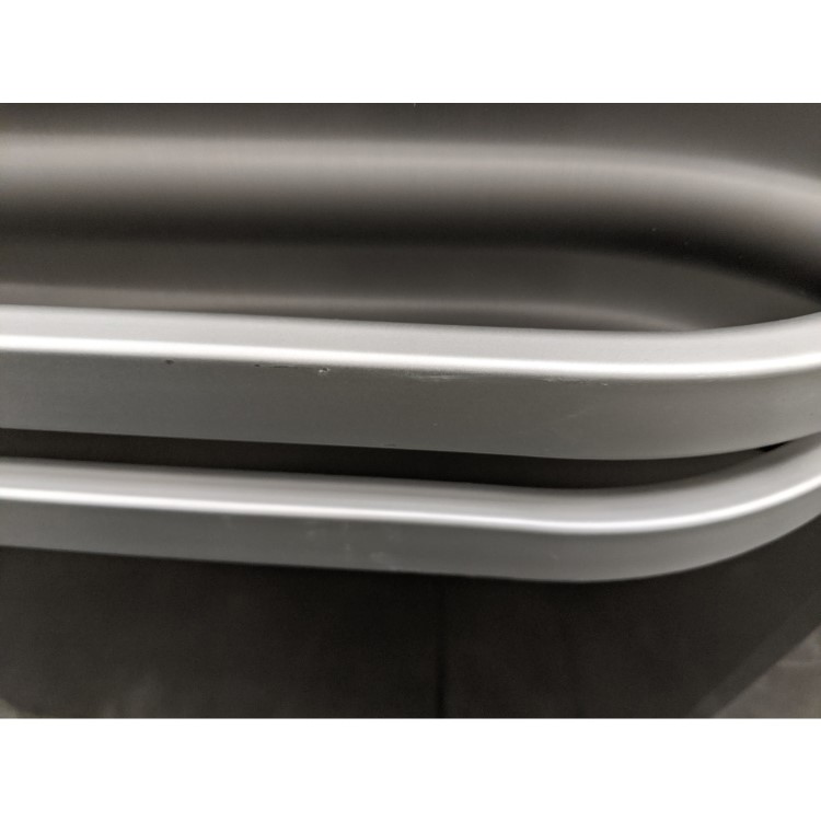 Refurbished HOTPOINT FFU4DX Quadrio 70cm Wide Frost Free Freestanding Fridge Freezer Stainless Steel