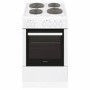 electriQ 50cm Electric Cooker with Sealed Plate Hob - White