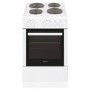 Refurbished electriQ EQEC50W1 50cm Electric Cooker with Sealed Plate Hob White