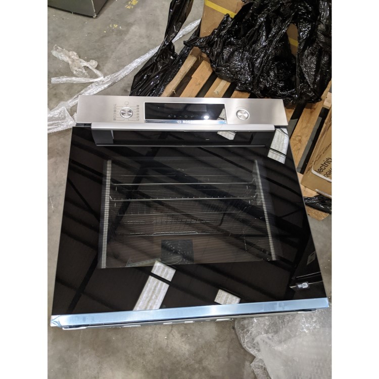 Refurbished Bosch HBG5585S6B Serie 6 Multifunction Electric Built-in Single Oven With Catalytic Cleaning - Stainless Steel