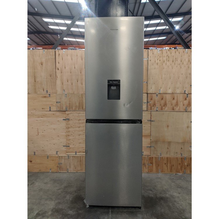 GRADE A3 - Hisense RB327N4WC1 251 Litre Freestanding Fridge Freezer 50/50 Split Water Dispenser 55cm Wide - Silver