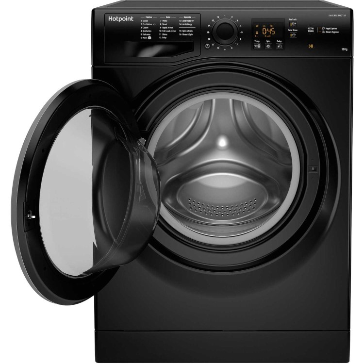 HOTPOINT NSWM1043CBS 10kg 1400rpm Freestanding Washing Machine - Black