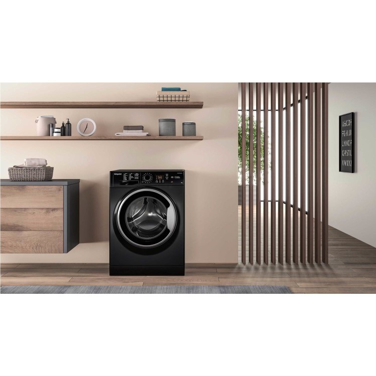 HOTPOINT NSWM1043CBS 10kg 1400rpm Freestanding Washing Machine - Black