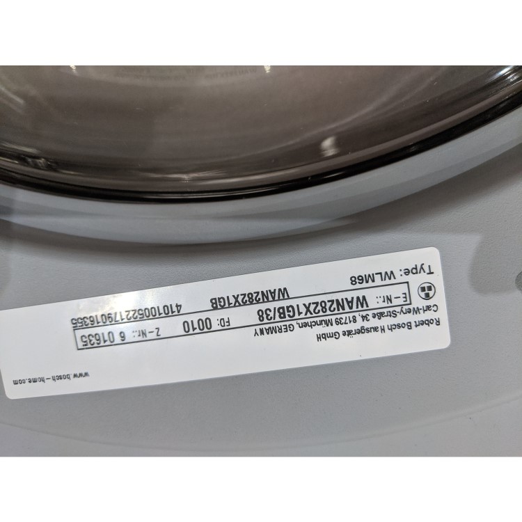 GRADE A3 - Bosch WAN282X1GB Serie 4 VarioPerfect 8kg 1400rpm Freestanding Washing Machine With EcoSilence Drive - Easyclean Stainless Steel