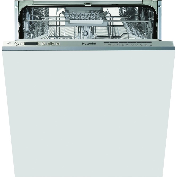 GRADE A1 - Hotpoint Ultima HIO3C22WSC 14 Place Fully Integrated Dishwasher with Quick Wash - Silver