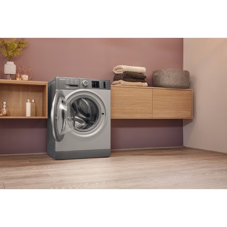 HOTPOINT NM11946GCA ActiveCare 9kg 1400rpm Freestanding Washing Machine - Graphite
