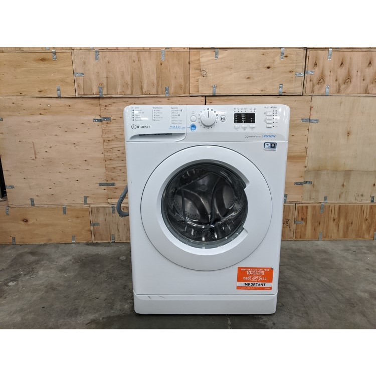GRADE A3 - INDESIT BWA81484XWUKN 8kg 1400rpm Freestanding Washing Machine - White