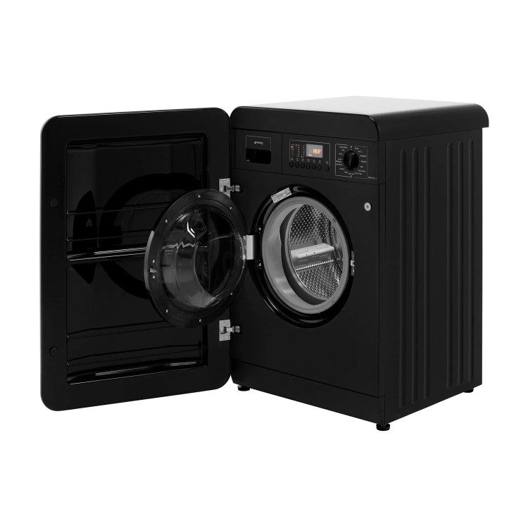 Refurbished Smeg WMFABBL-2 7kg 1400rpm Freestanding Washing Machine - Black