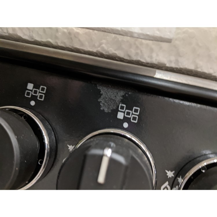 GRADE A3 - Montpellier MR91DFMK 90cm Single Cavity Dual Fuel Range Cooker - Black
