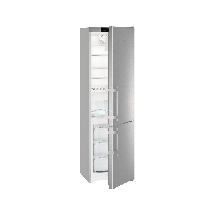 Liebherr CNef4015 Comfort 201x60cm Extra Efficient NoFrost Freestanding Fridge Freezer SmartSteel Doors