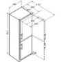 Liebherr CNef4015 Comfort 201x60cm Extra Efficient NoFrost Freestanding Fridge Freezer SmartSteel Doors