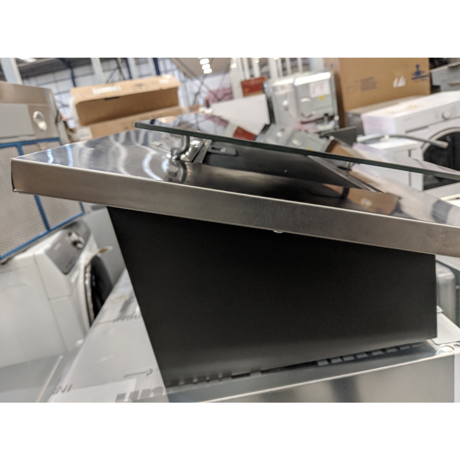 Refurbished Hotpoint PHVP64FALK 60cm Touch Control Angled Cooker Hood