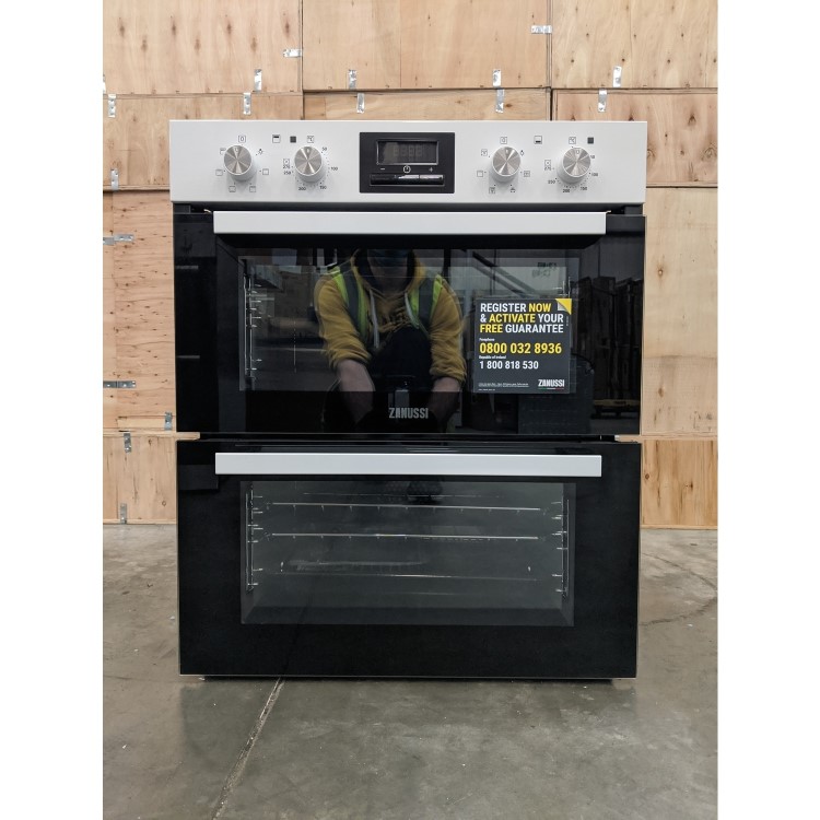 GRADE A3 - Zanussi ZOF35601WK Multifunction Electric Built Under Double Oven With Catalytic Liners - White