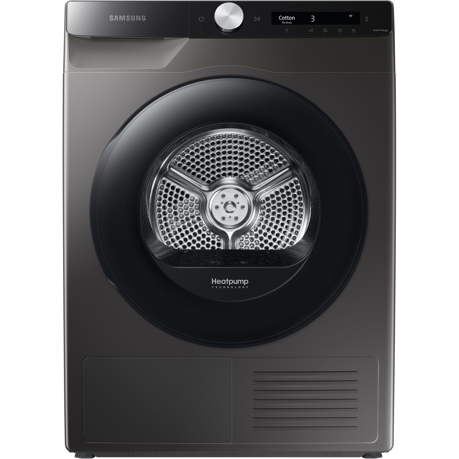 Samsung DV80T5220AX Series 5 Plus 8kg Freestanding Heatpump Tumble Dryer - Inox
