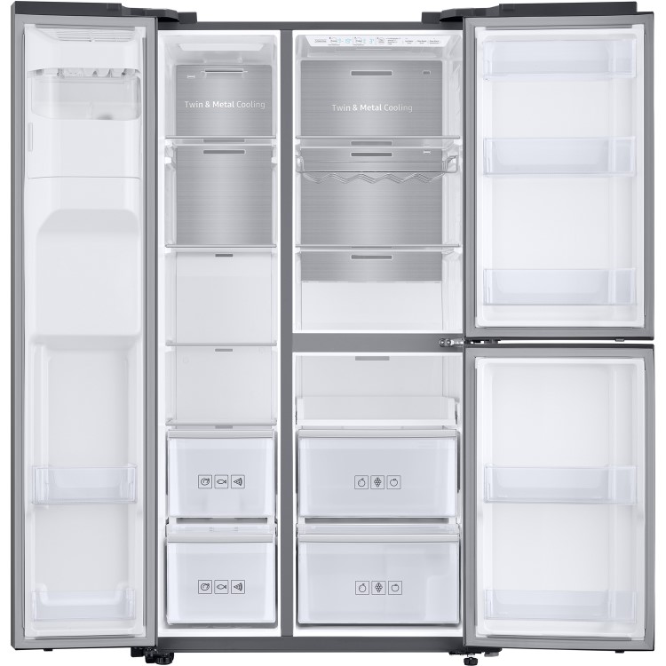 GRADE A2 - Samsung RS68N8670S9 613 Litre American Style Fridge Freezer Frost Free 3 Door 91cm Wide - Silver