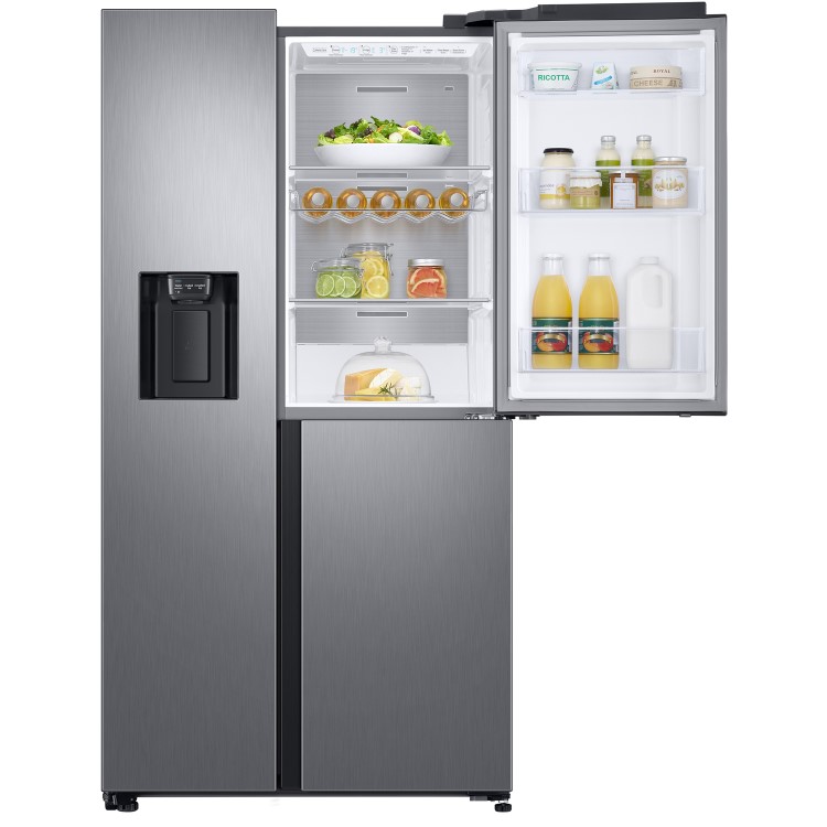 GRADE A2 - Samsung RS68N8670S9 613 Litre American Style Fridge Freezer Frost Free 3 Door 91cm Wide - Silver
