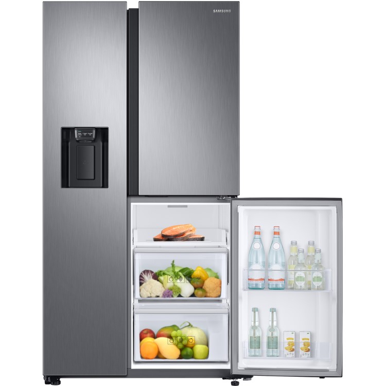GRADE A2 - Samsung RS68N8670S9 613 Litre American Style Fridge Freezer Frost Free 3 Door 91cm Wide - Silver