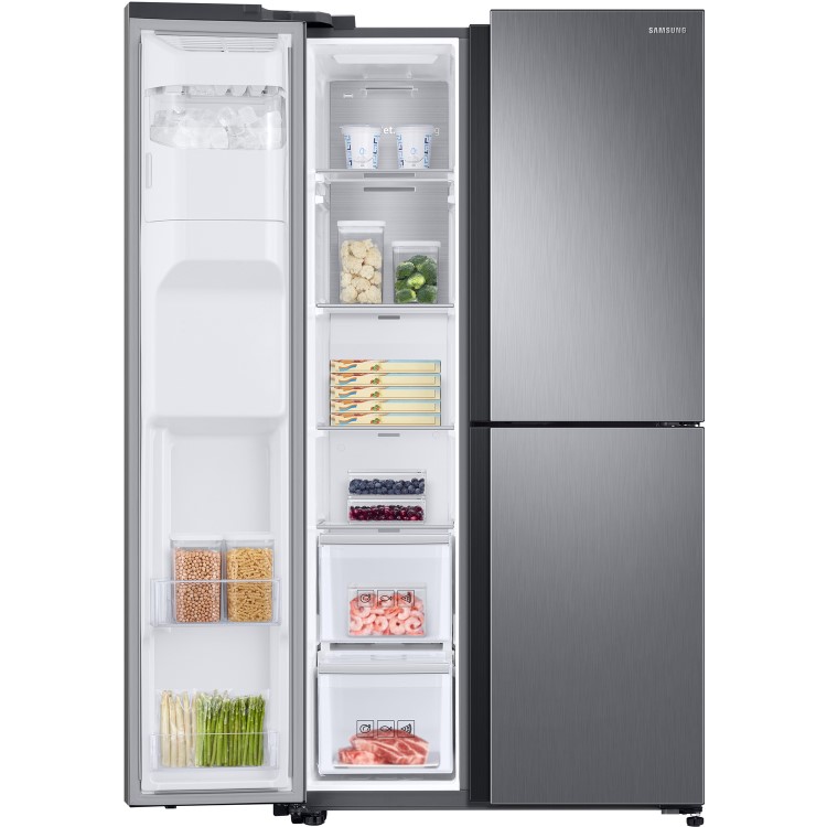 GRADE A2 - Samsung RS68N8670S9 613 Litre American Style Fridge Freezer Frost Free 3 Door 91cm Wide - Silver