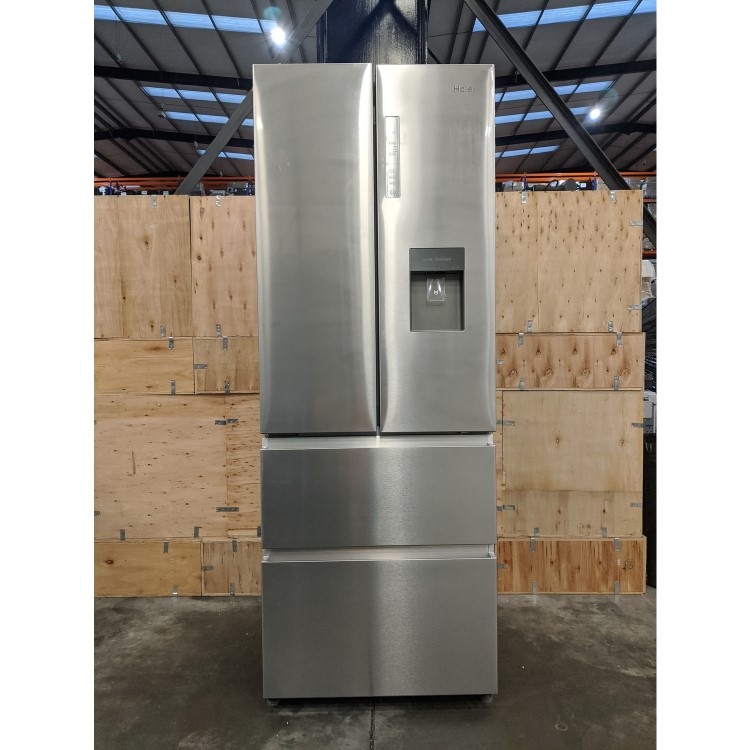 GRADE A3 - Haier HB16WMAA Multidoor American Fridge Freezer With Water Dispenser - Inox Look
