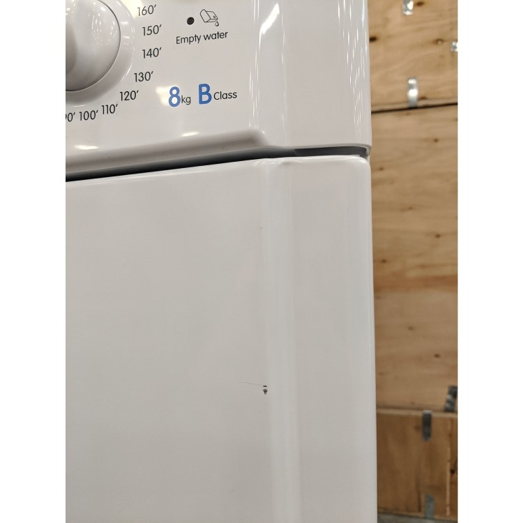 GRADE A3 - INDESIT IDC8T3B EcoTime 8kg Freestanding Condenser Tumble Dryer - White