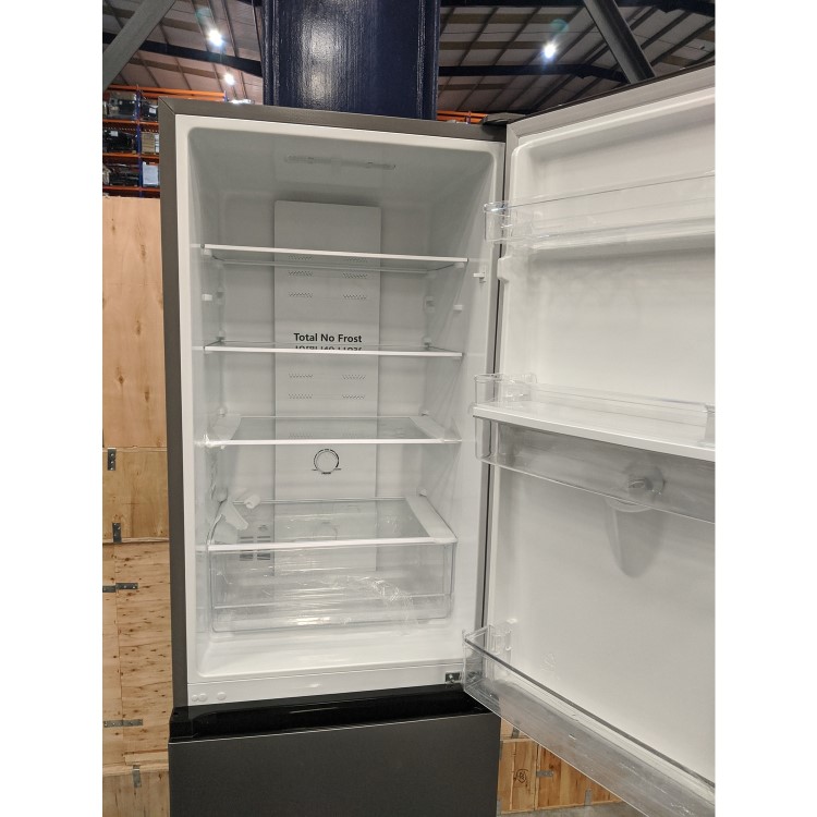 GRADE A3 - Fridgemaster MC55251MDS 251 Litre Freestanding Fridge Freezer 50/50 Split Water Dispenser 55cm Wide - Silver