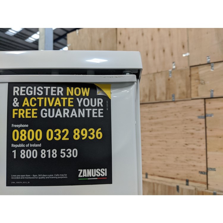 GRADE A3 - Zanussi ZYNN8FW0 60cm Wide Under Counter Frost Free Freestanding Freezer - White