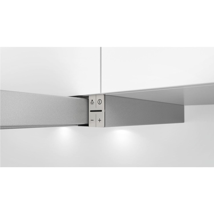 Refurbished Bosch Serie 4 DFS067A50B 60cm Telescopic Cooker Hood Silver Metallic