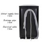 Refurbished electriQ EQDW45BLACK 10 Place Freestanding Dishwasher Black