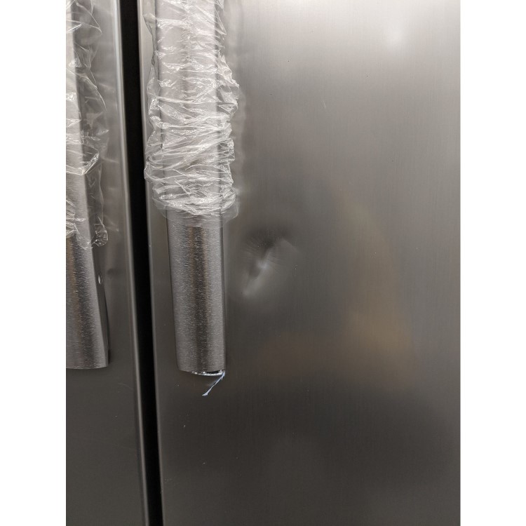 GRADE A3 - Hisense RS696N4IC1 Side-by-side American Fridge Freezer With Plumbed Ice & Water Dispenser - Stainless