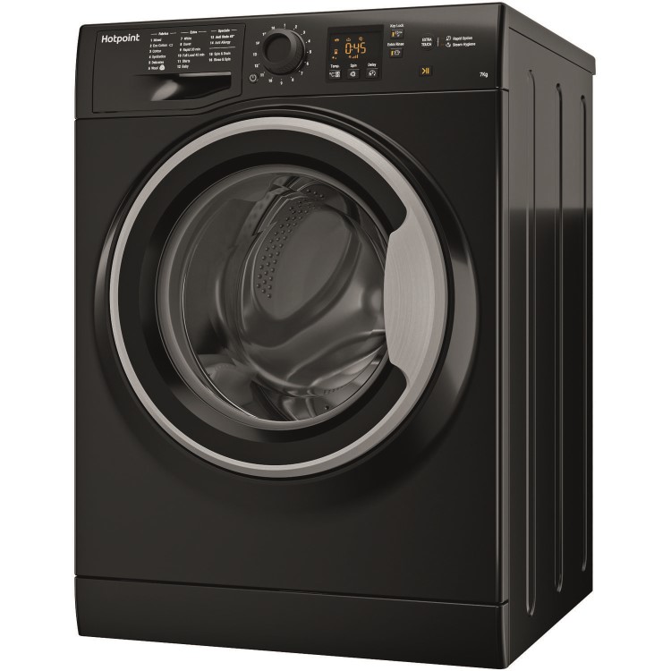 Hotpoint NSWM743UBS 7kg 1400rpm Freestanding Washing Machine - Black