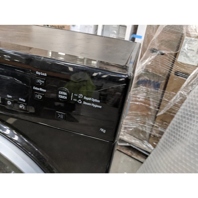 GRADE A3 - Hotpoint NSWM743UBS 7kg 1400rpm Freestanding Washing Machine - Black