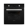 electriQ 68L Plug In Pyrolytic Self Cleaning Electric Single Oven - Black