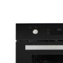 electriQ 68L Plug In Pyrolytic Self Cleaning Electric Single Oven - Black
