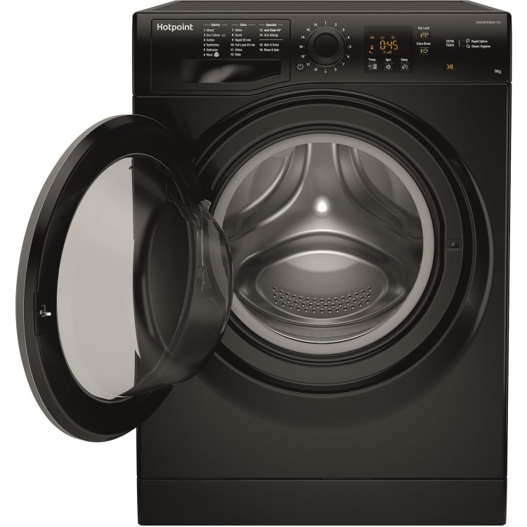 HOTPOINT NSWM963CBS 9kg 1600rpm Freestanding Washing Machine - Black