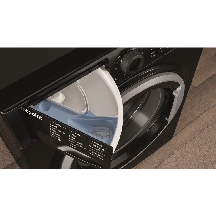 HOTPOINT NSWM963CBS 9kg 1600rpm Freestanding Washing Machine - Black