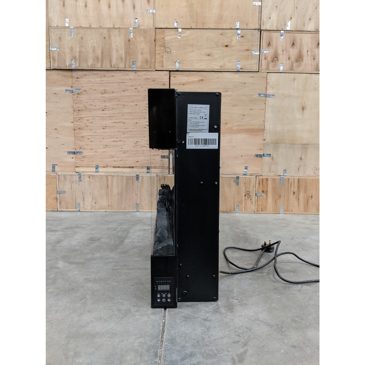 GRADE A2 - 42 Inch Black Built In Electric Fire -  AmberGlo
