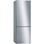 Refurbished Bosch Serie 6 KGE49AICAG Freestanding 413 Litre 60/40 Fridge Freezer Stainless Steel