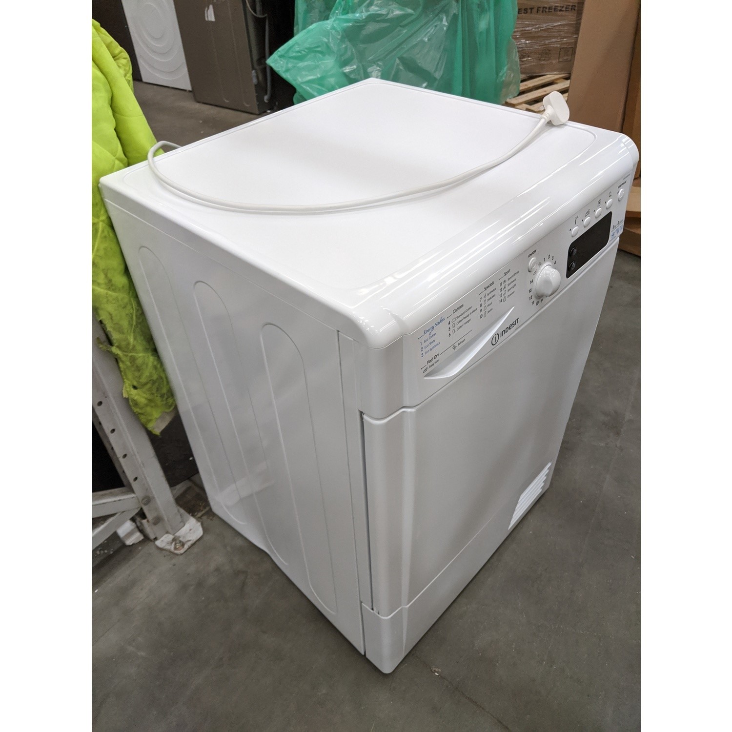 GRADE A2 - INDESIT IDCE8450BH EcoTime 8kg Freestanding Condenser Tumble ...
