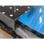 Refurbished electriQ 90cm Island Cooker Hood LED Panel With Glass - Black