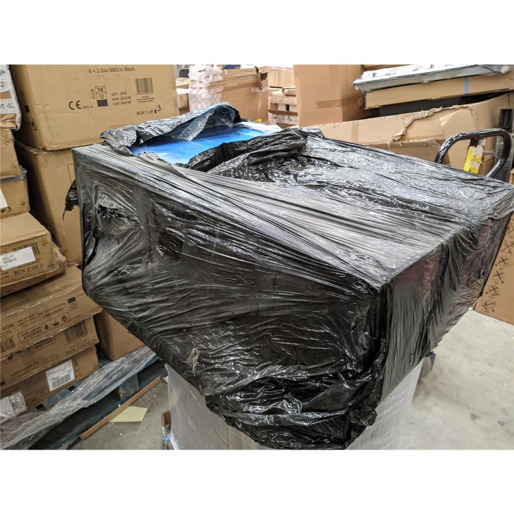 Refurbished electriQ 90cm Island Cooker Hood LED Panel With Glass - Black