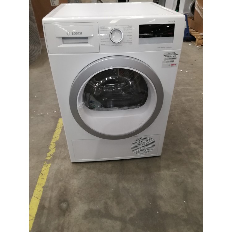 Refurbished Bosch WTW85231GB 8kg Freestanding Heat Pump Tumble Dryer With Self Cleaning Condenser - White
