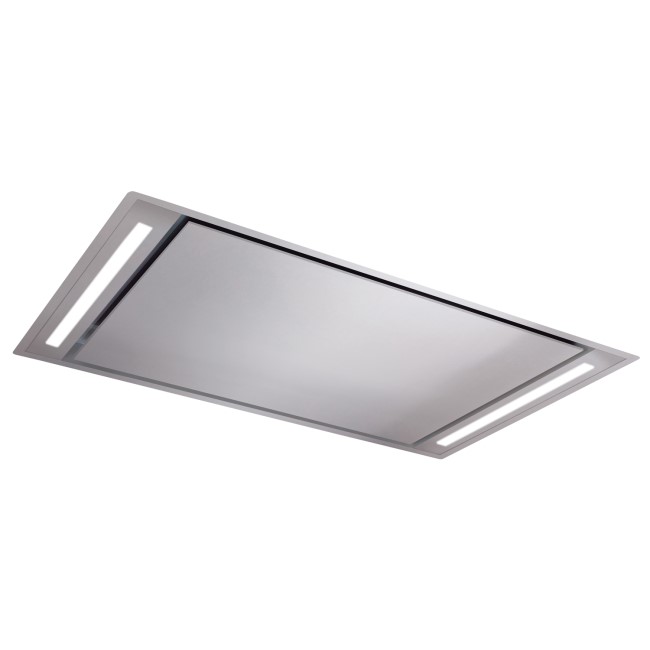 CDA 110cm Ceiling Cooker Hood with Remote Control - Stainless Steel