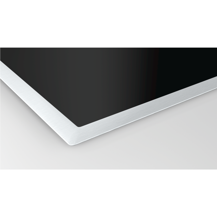 GRADE A1 - Siemens EH845FVB1E touchSlider Control 80cm Wide Five Zone Induction Hob - Black With Stainless Steel Frame