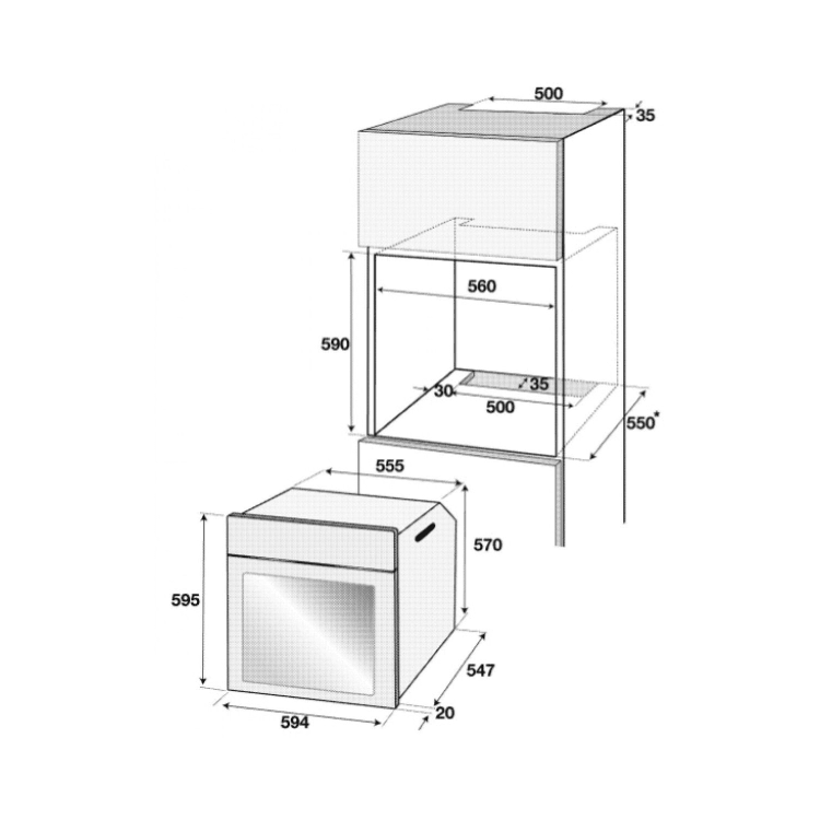 Refurbished Beko CIFY81X 60cm Single Built In Electric Oven Stainless Steel