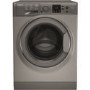 GRADE A1 - Hotpoint NSWM843CGG 8kg 1400rpm Freestanding Washing Machine - Graphite