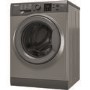 GRADE A1 - Hotpoint NSWM843CGG 8kg 1400rpm Freestanding Washing Machine - Graphite